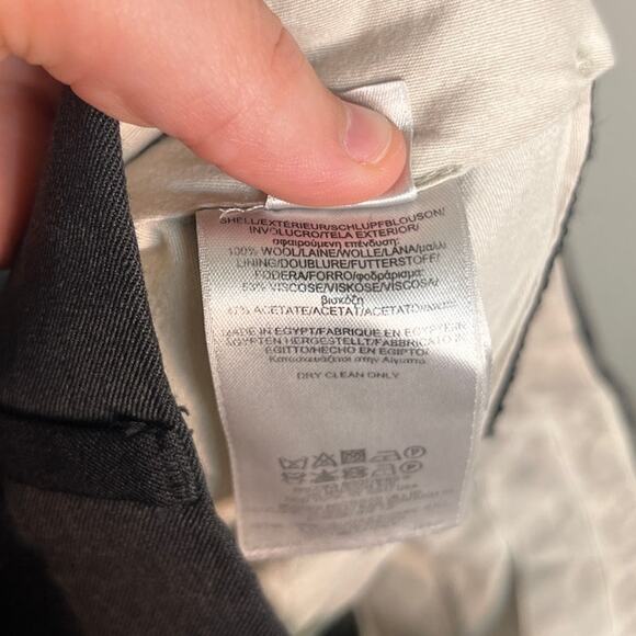 Brooks Brothers 346 Dark Gray Wool Madison Fit Old Money Roll Up Pants 36x32 - Picture 3 of 7